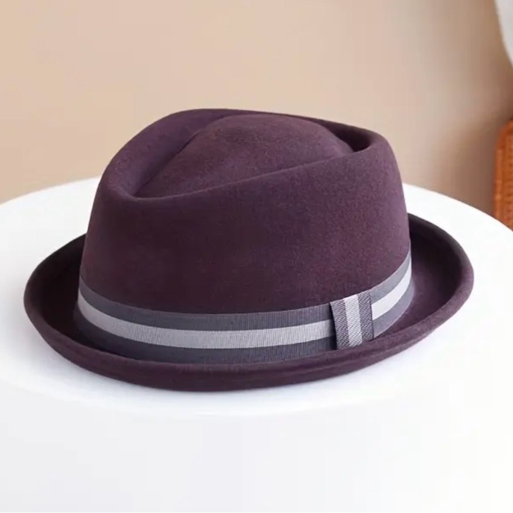🆕 💯Wool/Felt Purple Top Hat